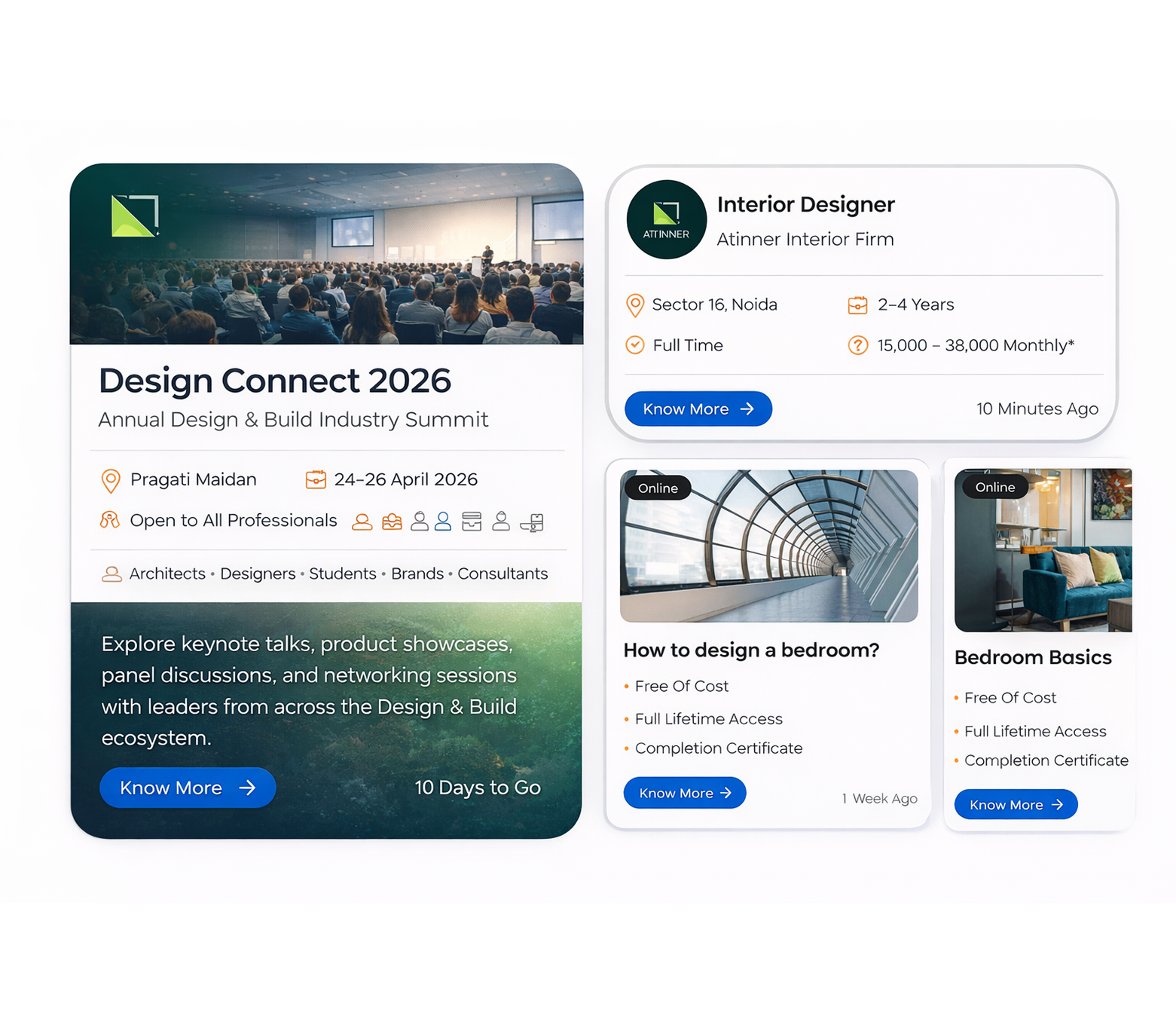 Promote your jobs courses events among the industry ecosystem